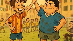 Barzelletta: Due contro undici, solo quattro gol