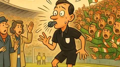 Barzelletta: Allo stadio: “Arbitro, sei corrotto!”