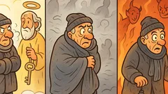 Barzelletta: Un vecchietto muore e va in Paradiso