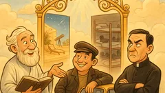 Barzelletta: Un prete e un tassista in Paradiso