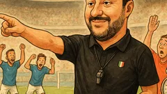 Barzelletta: Italia vince se arbitra Salvini