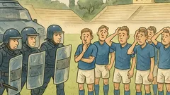 Barzelletta: Ordine alla Celere: disperdere la Nazionale