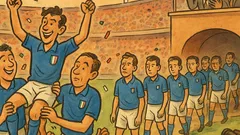 Barzelletta: Tre in rete, gli altri in campo