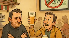 Barzelletta: Al bar dopo la partita, sanzioni