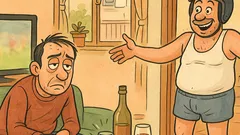 Barzelletta: Botte giù, il vicino ha un trampolino