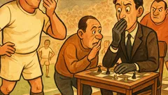 Barzelletta: Perché il calciatore sputa, lo scacchista no?